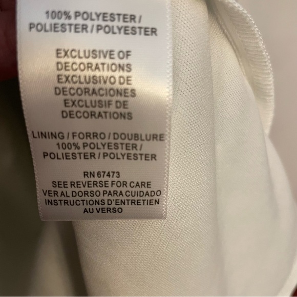 Taylor White and Blue Smocked Wrap Sundress - Picture 6 of 6